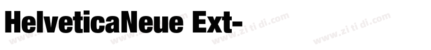 HelveticaNeue Ext字体转换